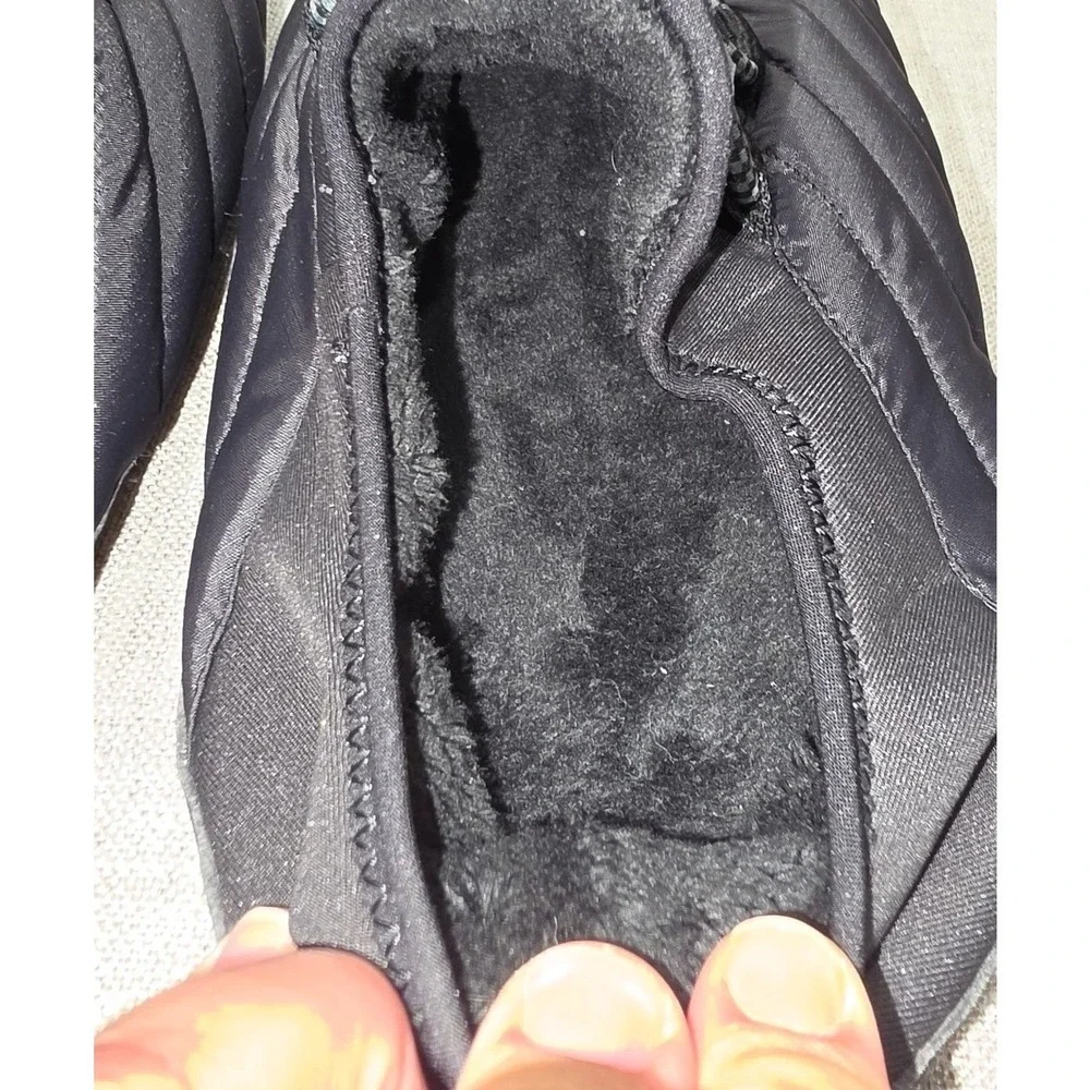 New Balance Caravan Moc v1 Black Quilted Fleece Lined Slippers SUFMOCB1 Mens 11